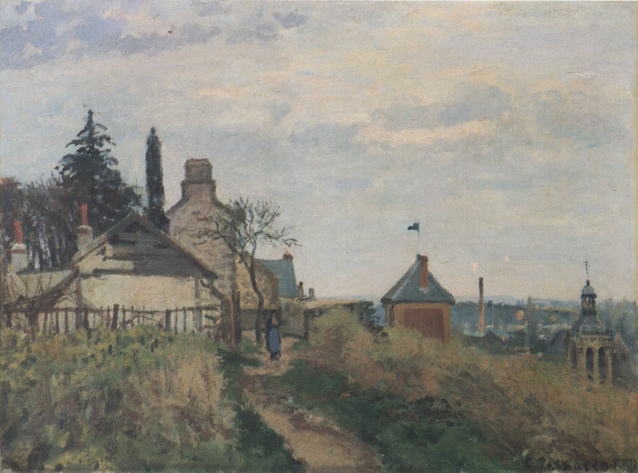 Retshuset, Pontoise af Camille Jacob Pissarro