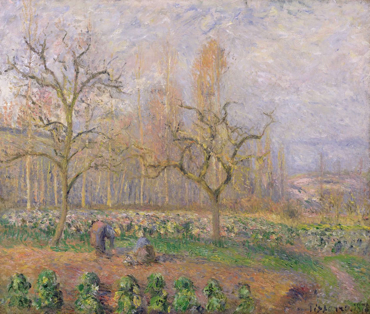 Frugthave ved Pontoise, 1878 af Camille Jacob Pissarro