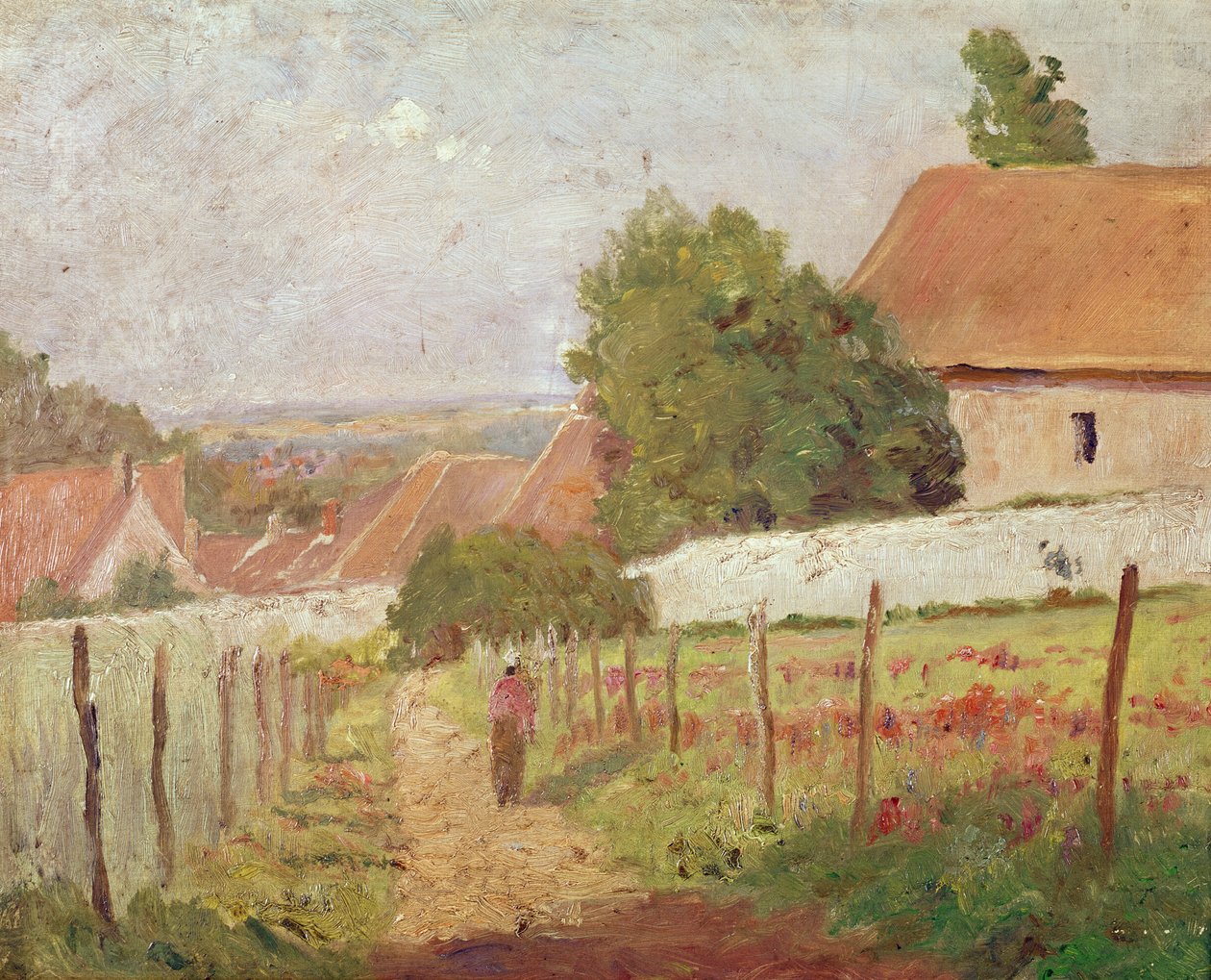 Ile de France landskab af Camille Jacob Pissarro
