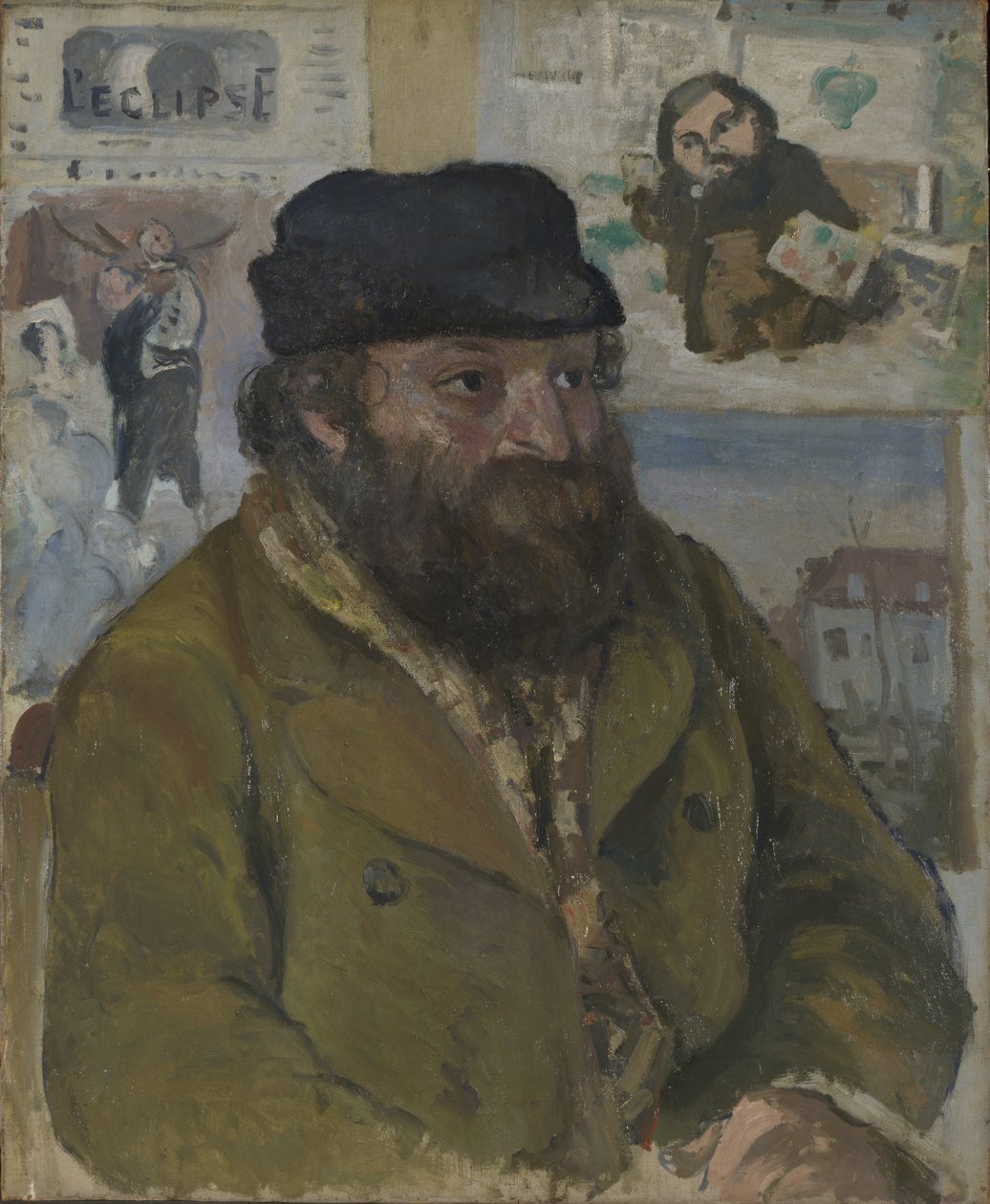 Portræt af Paul Cézanne af Camille Jacob Pissarro