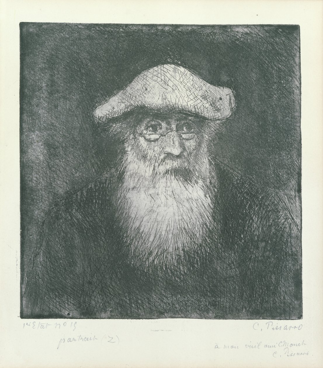 Selvportræt af Camille Jacob Pissarro