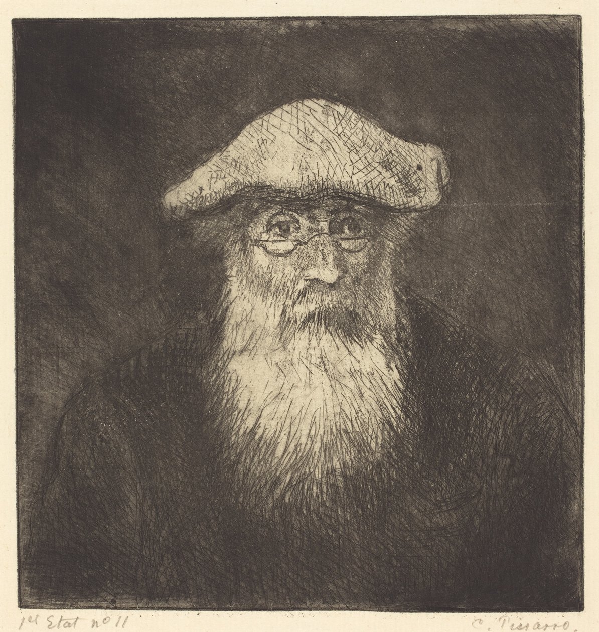 Selvportræt, ca. 1890 af Camille Jacob Pissarro