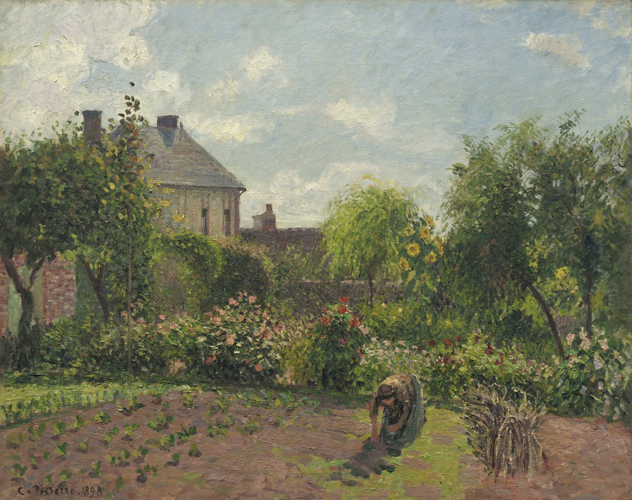 Kunstnerhaven i Eragny, 1898 af Camille Jacob Pissarro