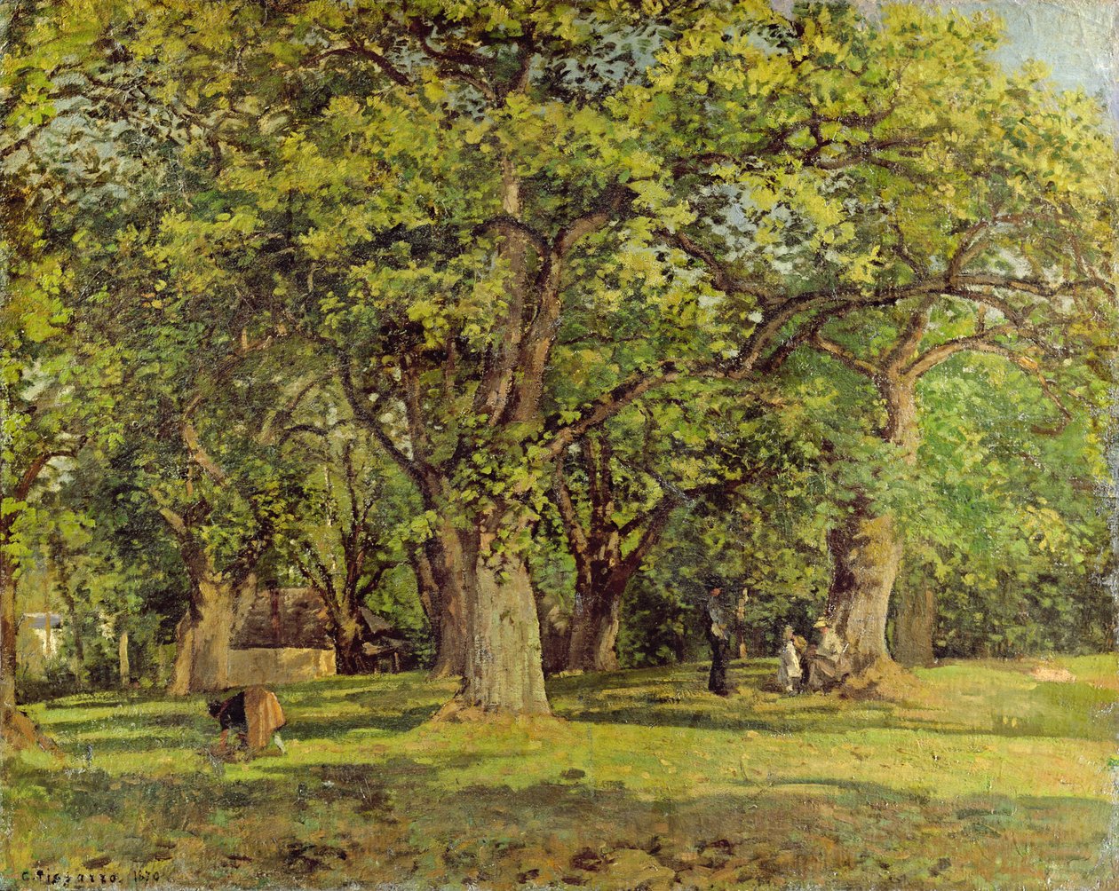 Skoven, 1870 af Camille Jacob Pissarro