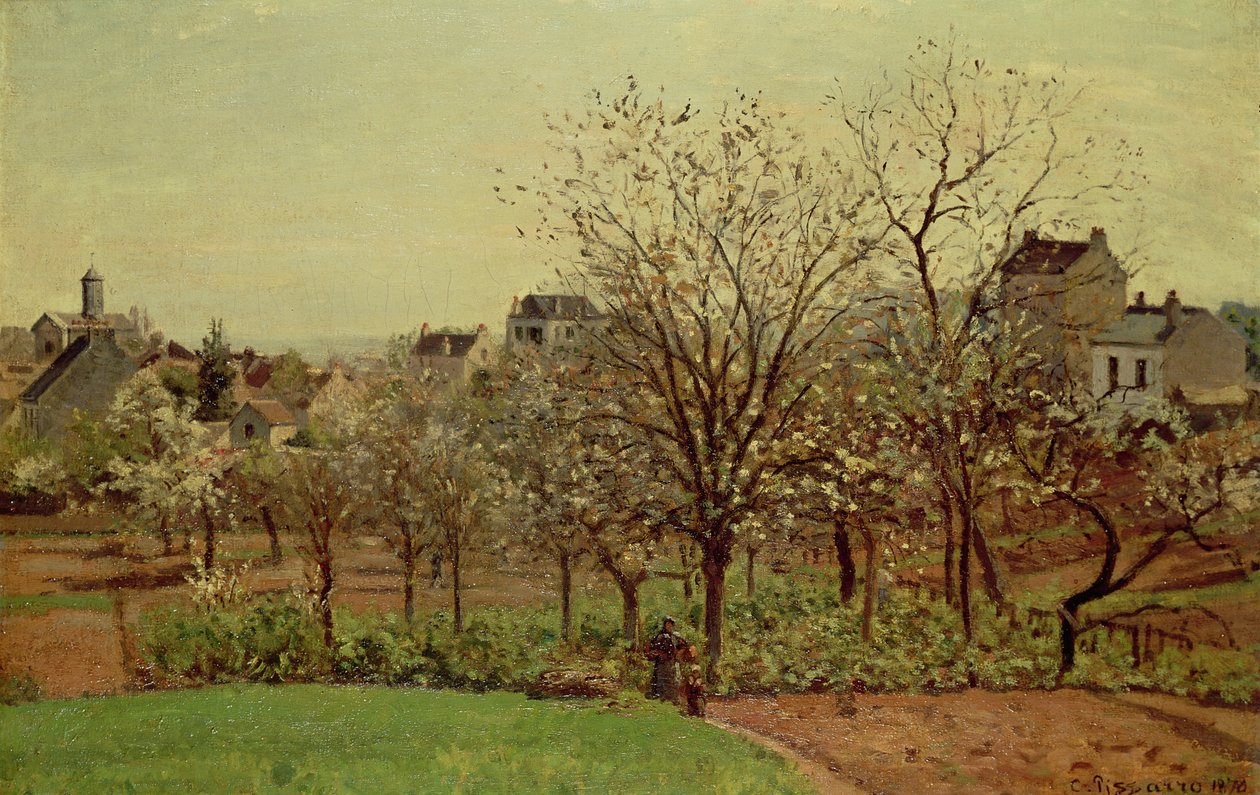 Frugthaven, 1870 af Camille Jacob Pissarro