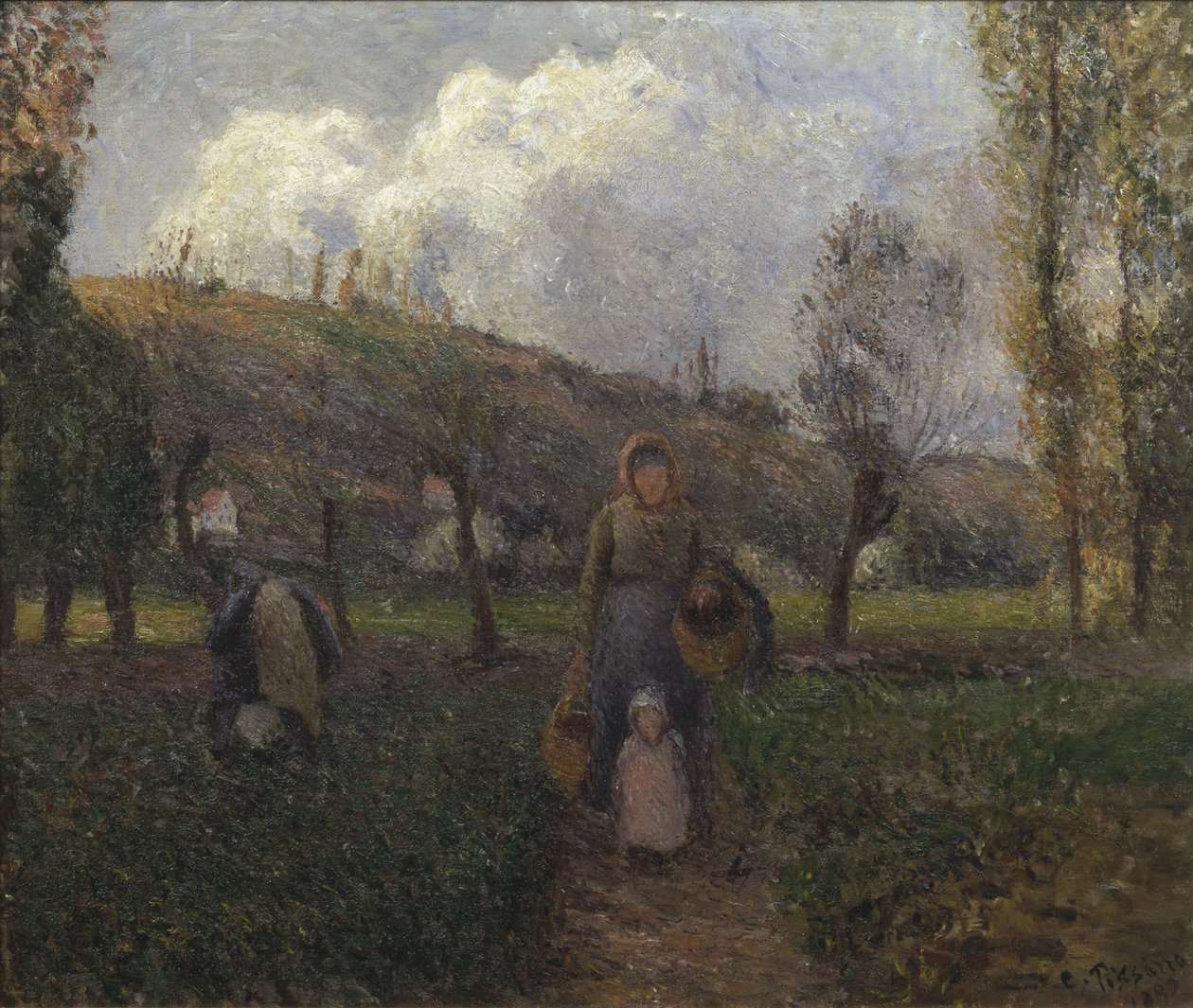 Tilbagevenden fra markerne af Camille Jacob Pissarro
