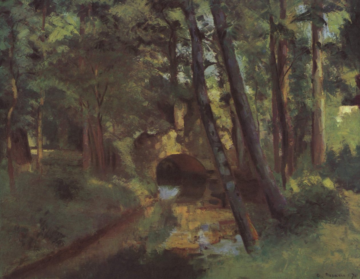 Den lille bro, Pontoise af Camille Jacob Pissarro