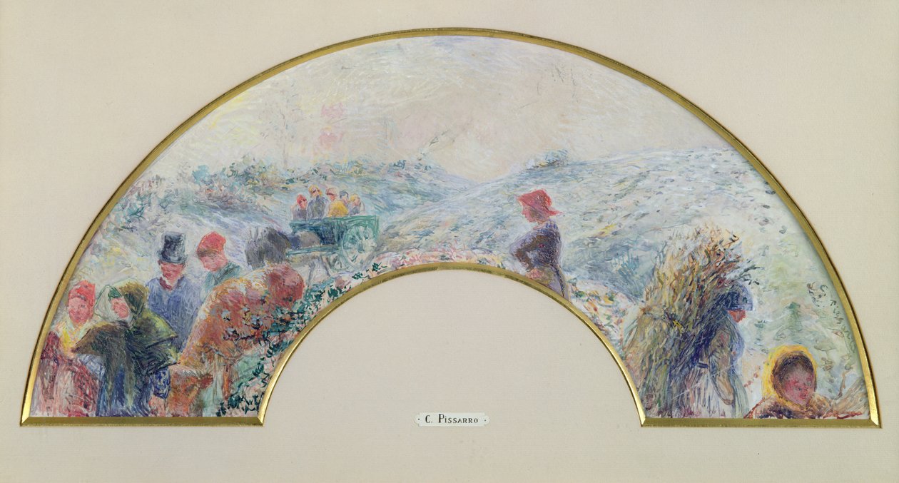 Vinter, tilbagevenden fra messen, 1878 af Camille Jacob Pissarro