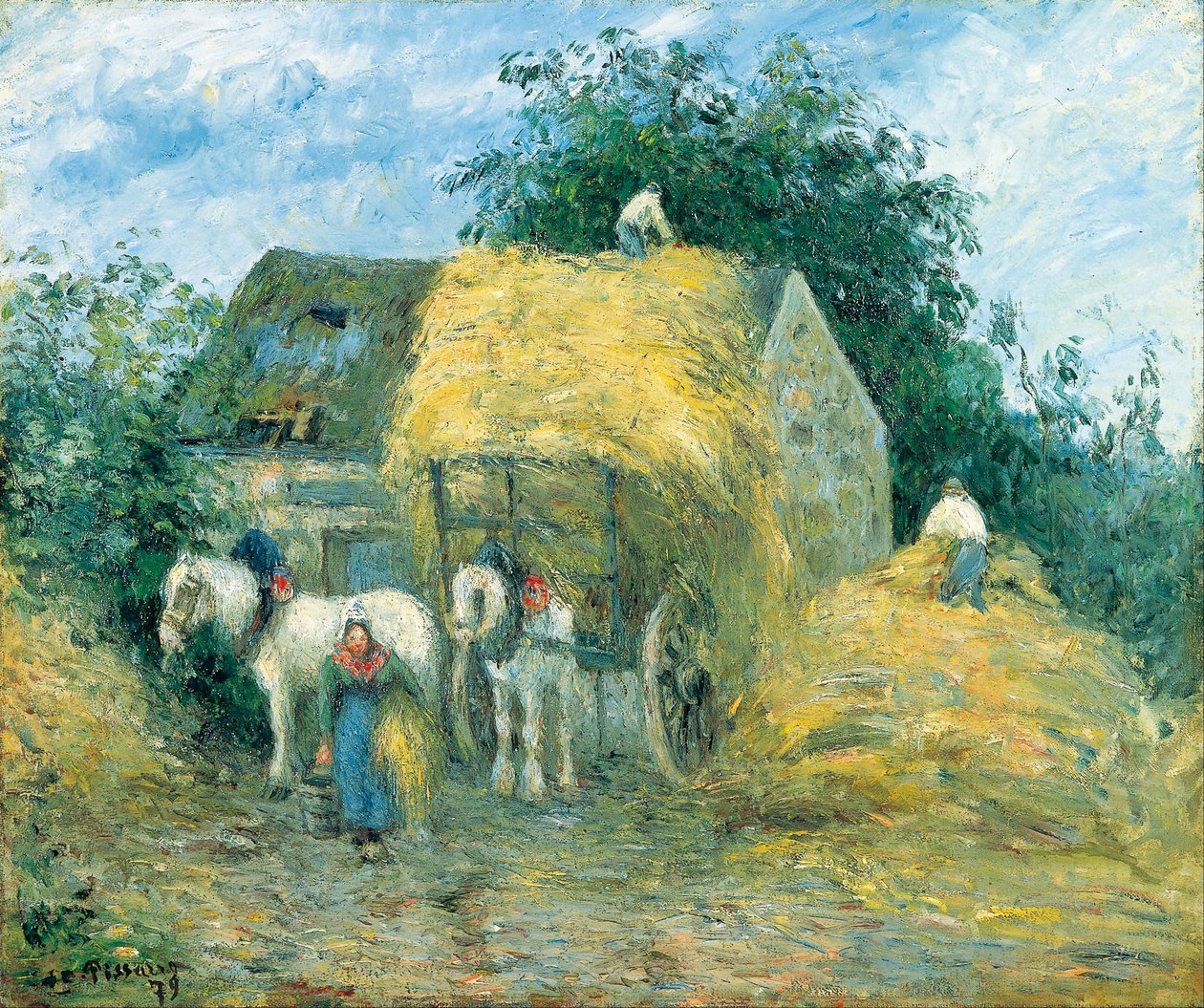 Høvognen, Montfoucault af Camille Jacob Pissarro