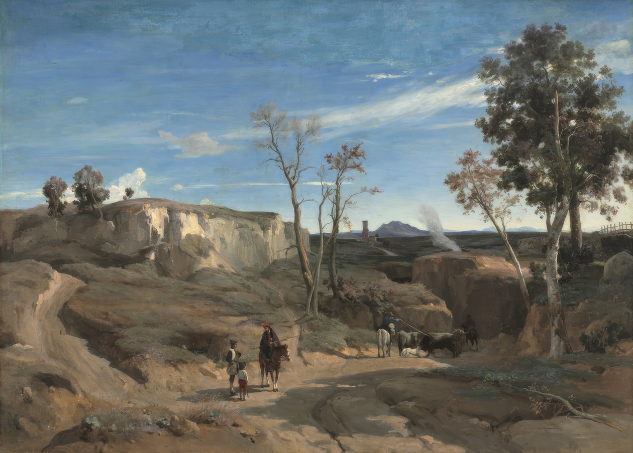 La Cervara, den romerske Campagna af Camille Corot