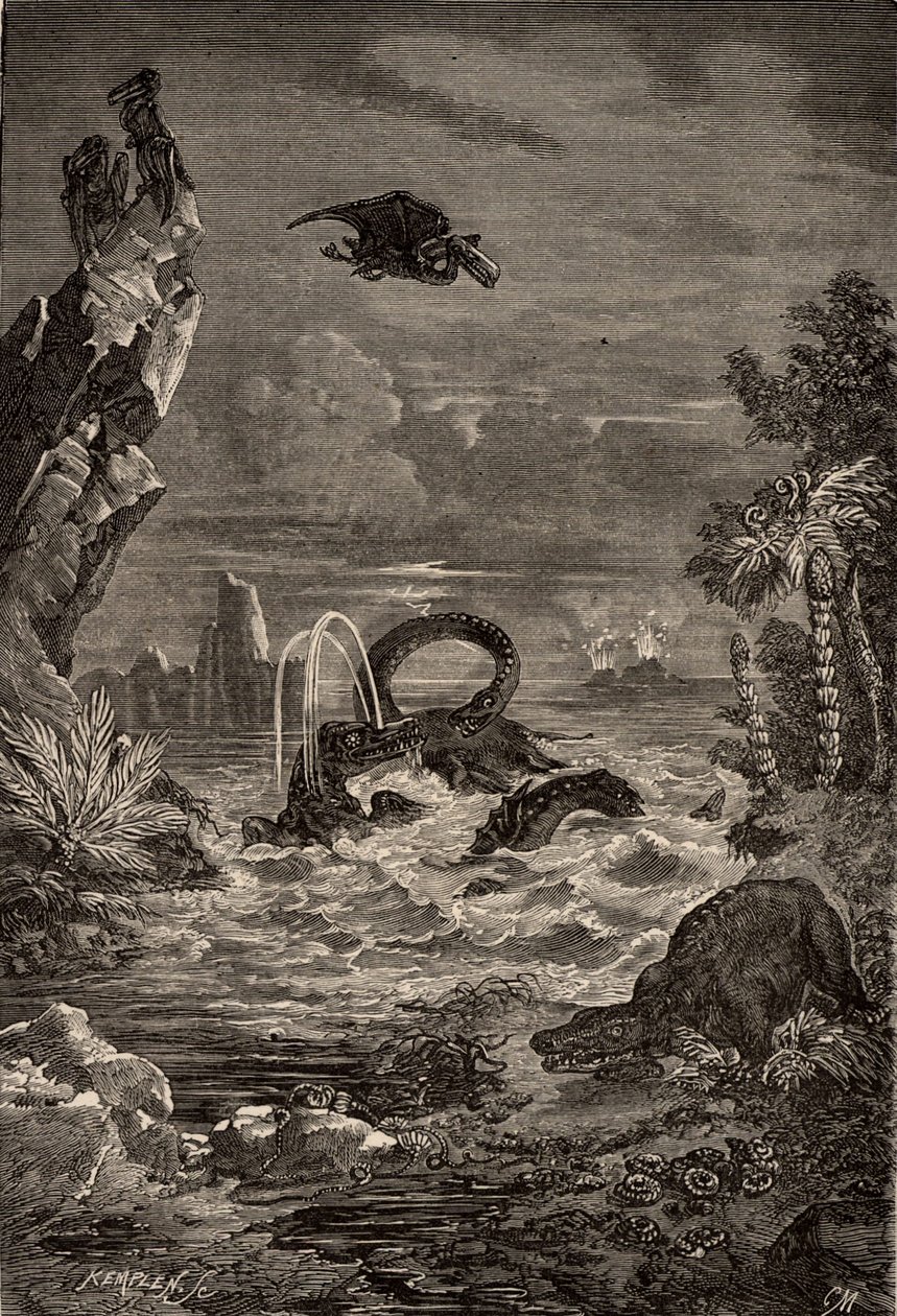 Jorden i dinosaurernes tid af Camille Flammarion