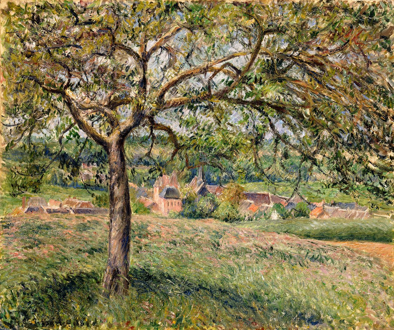 Æbletræ i Eragny, 1884 af Camille Jacob Pissarro