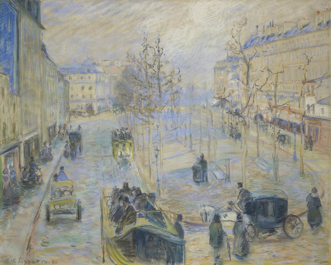 Boulevard Rochechouart, 1880 af Camille Jacob Pissarro
