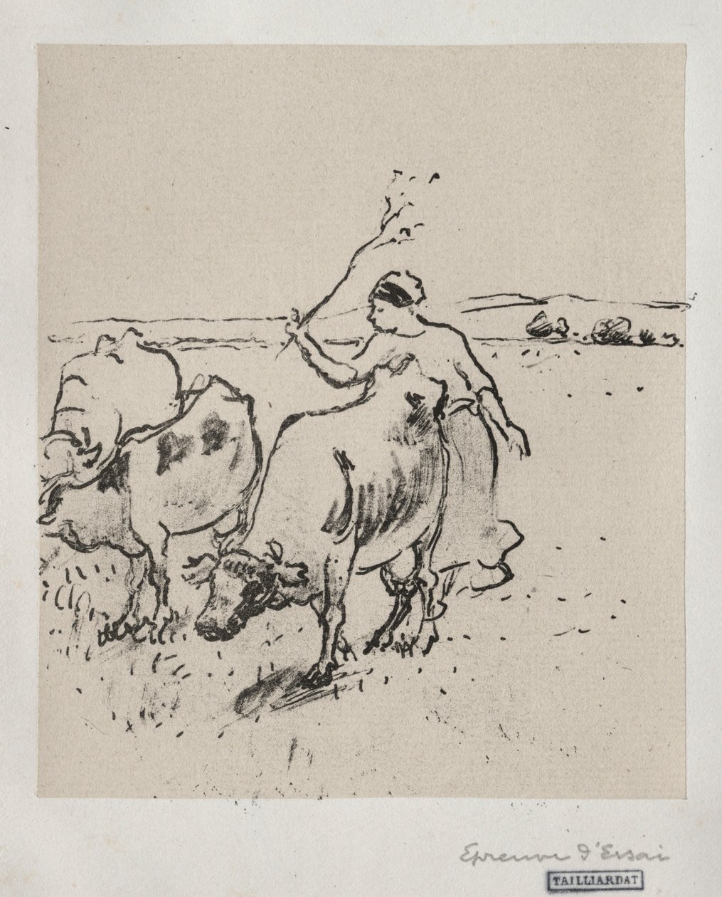 Kohyrder, ca. 1899. af Camille Jacob Pissarro