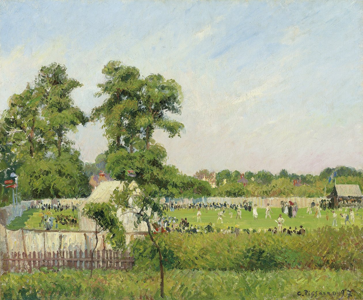 Cricketkamp i Bedford Park, London, 1897 af Camille Jacob Pissarro