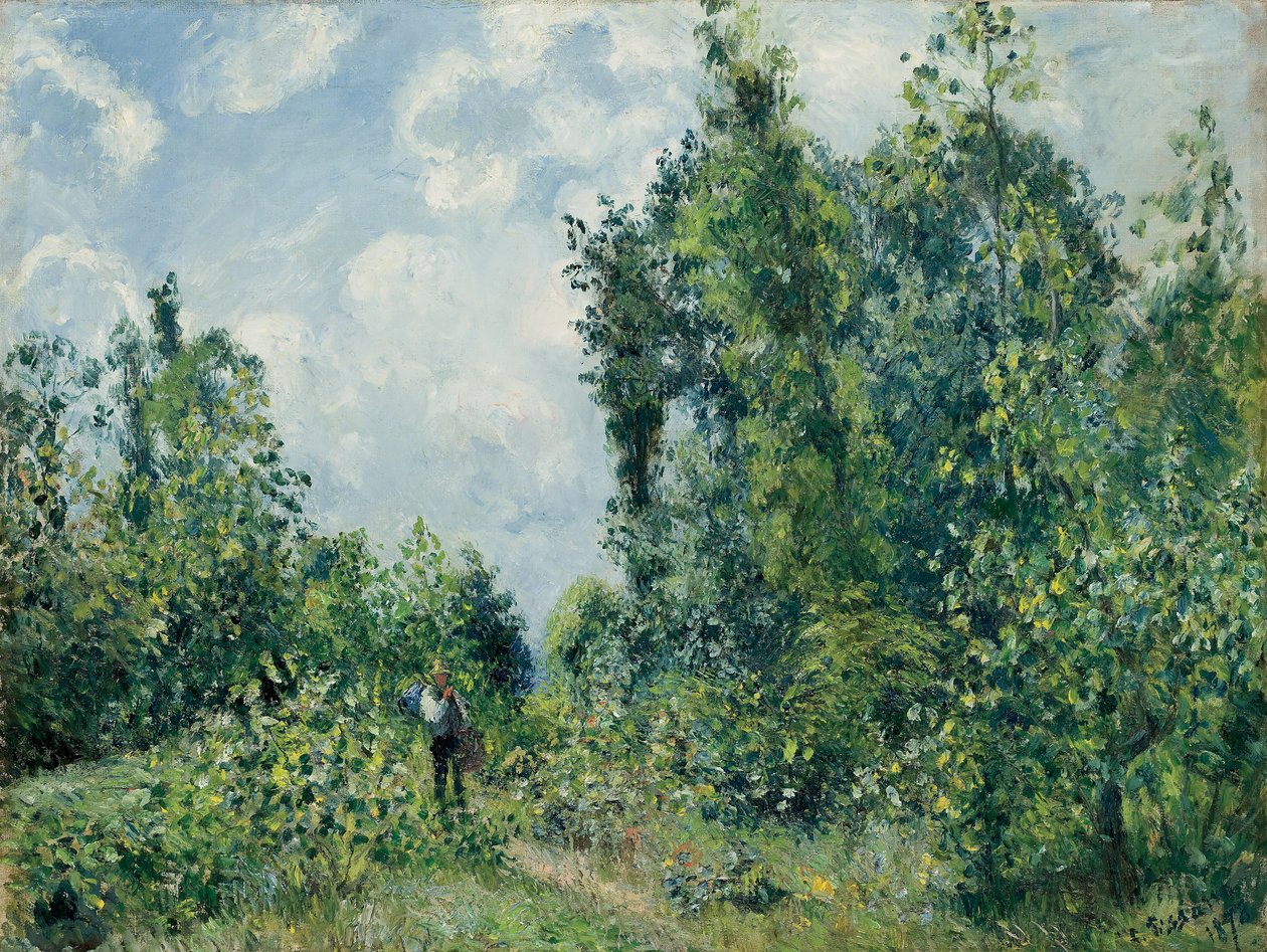 Edge of the Woods; Lisiere de bois, 1878 af Camille Jacob Pissarro