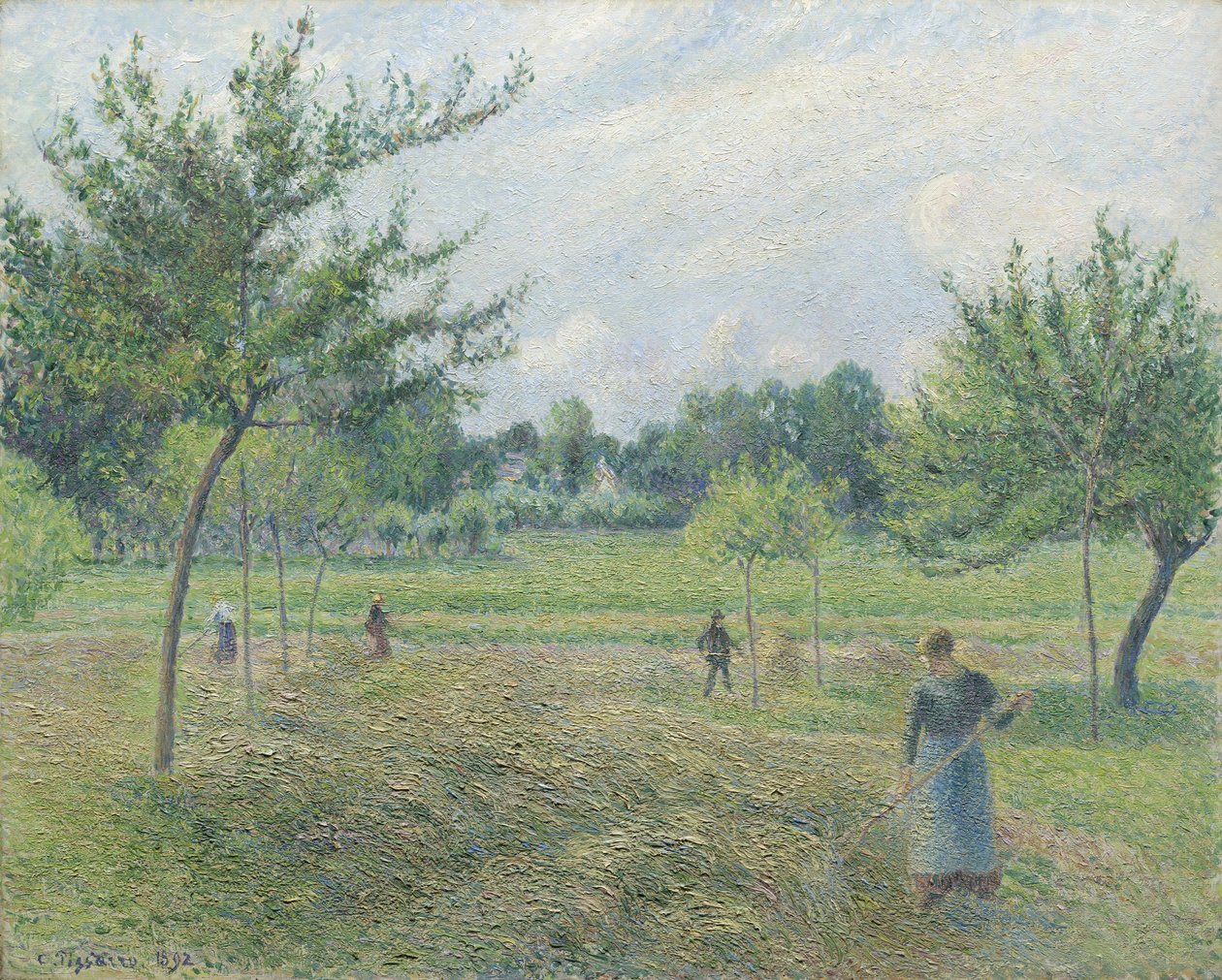 Høslæt i Éragny, 1892 af Camille Jacob Pissarro