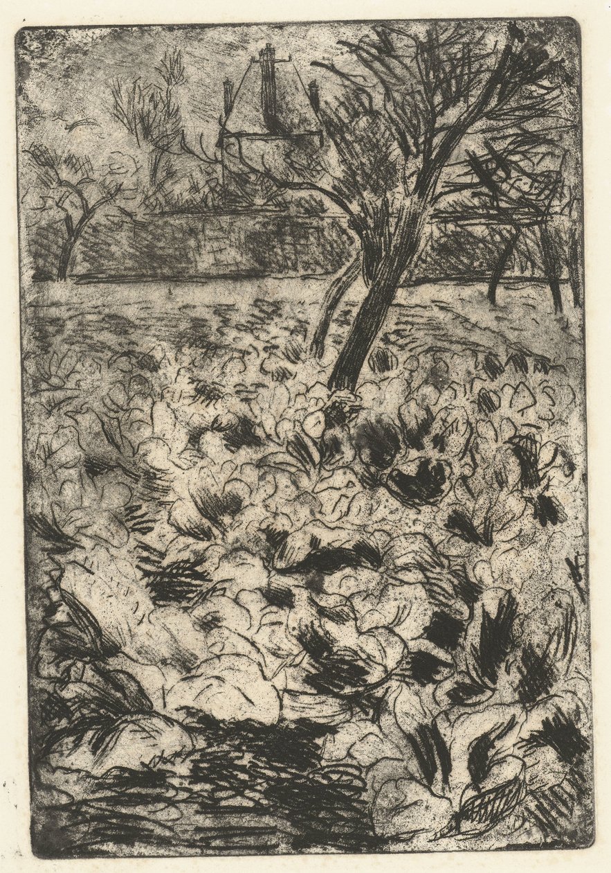 Knoldmarken Le champ de choix af Camille Jacob Pissarro