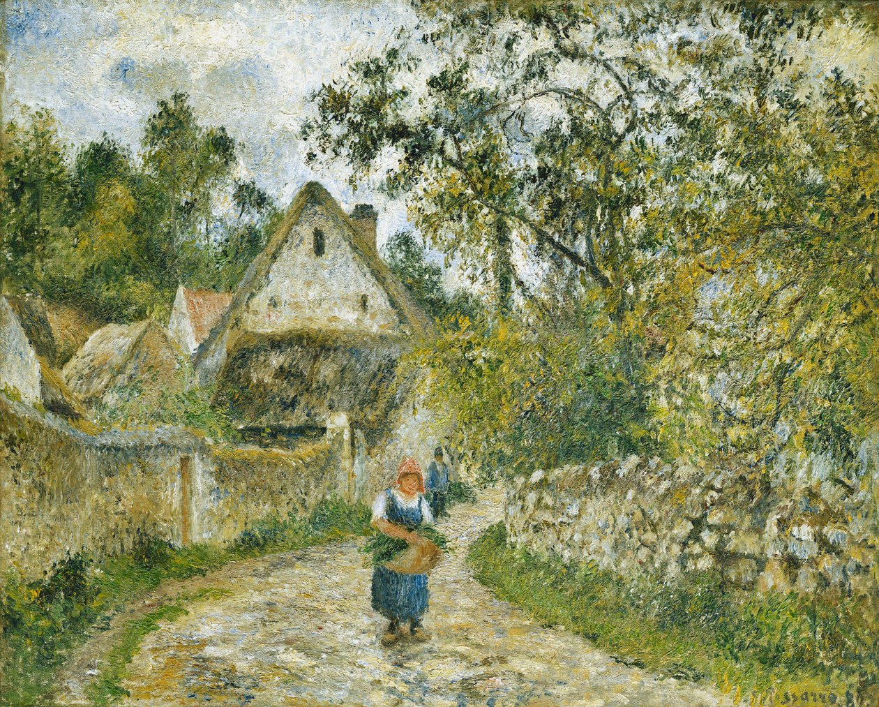 Stien fra Hameau-Chaumieres til Valhermeil af Camille Jacob Pissarro