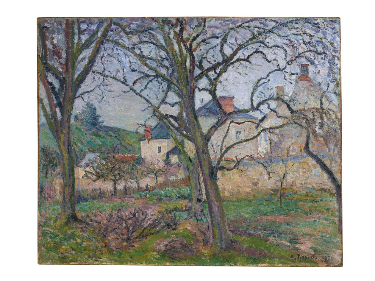Maubuissons have, set mod Saint-Denis-kysten, Pontoise, 1876 af Camille Jacob Pissarro
