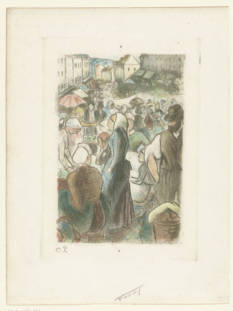 Marked i Gisors Gisors marked af Camille Jacob Pissarro