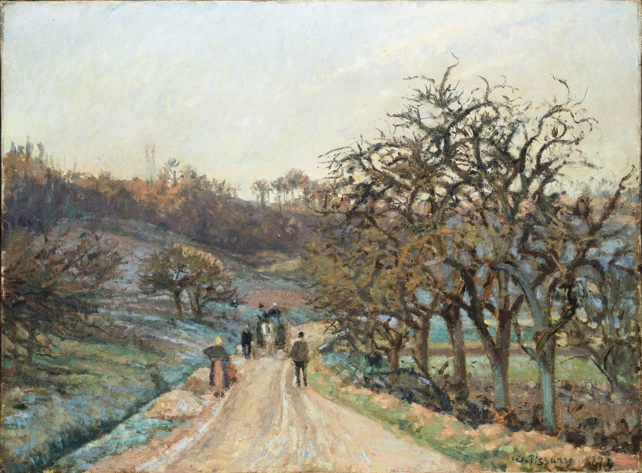 Frugthave nær Osny, Pontoise, 1874 af Camille Jacob Pissarro