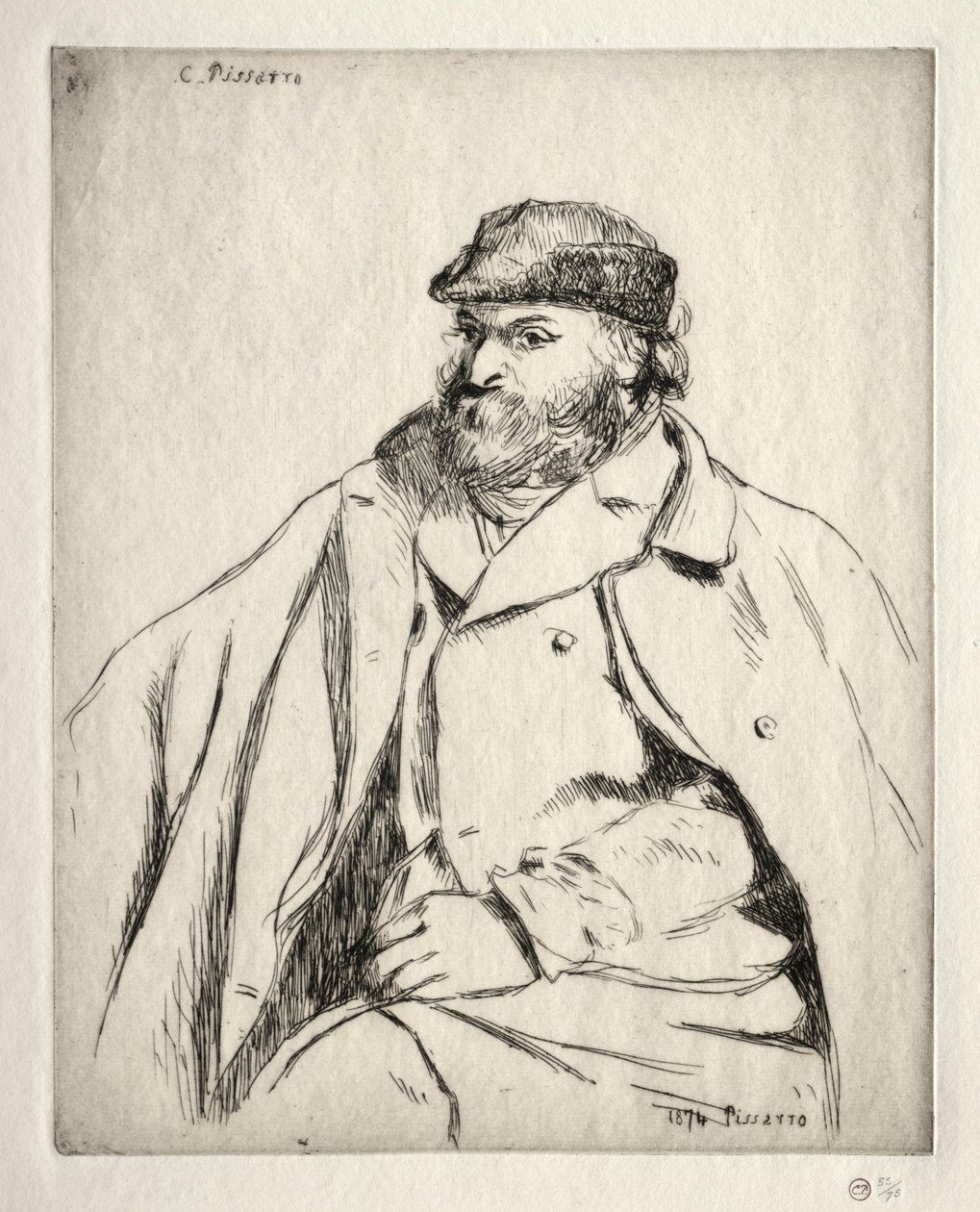 Paul Cezanne, 1874. af Camille Jacob Pissarro