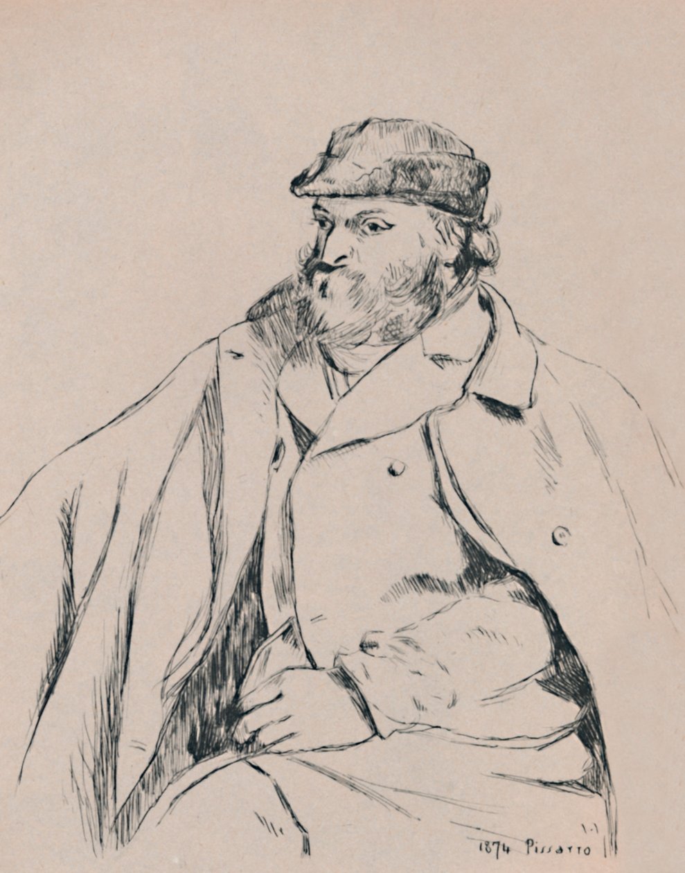 Portræt af CÚzanne, ca. 1874, 1946 af Camille Jacob Pissarro