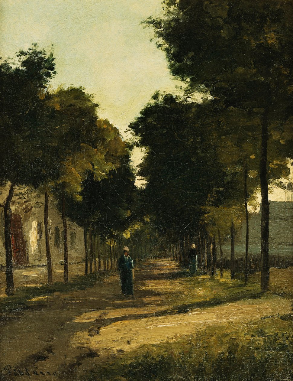 Vej; La Route, ca. 1870 af Camille Jacob Pissarro