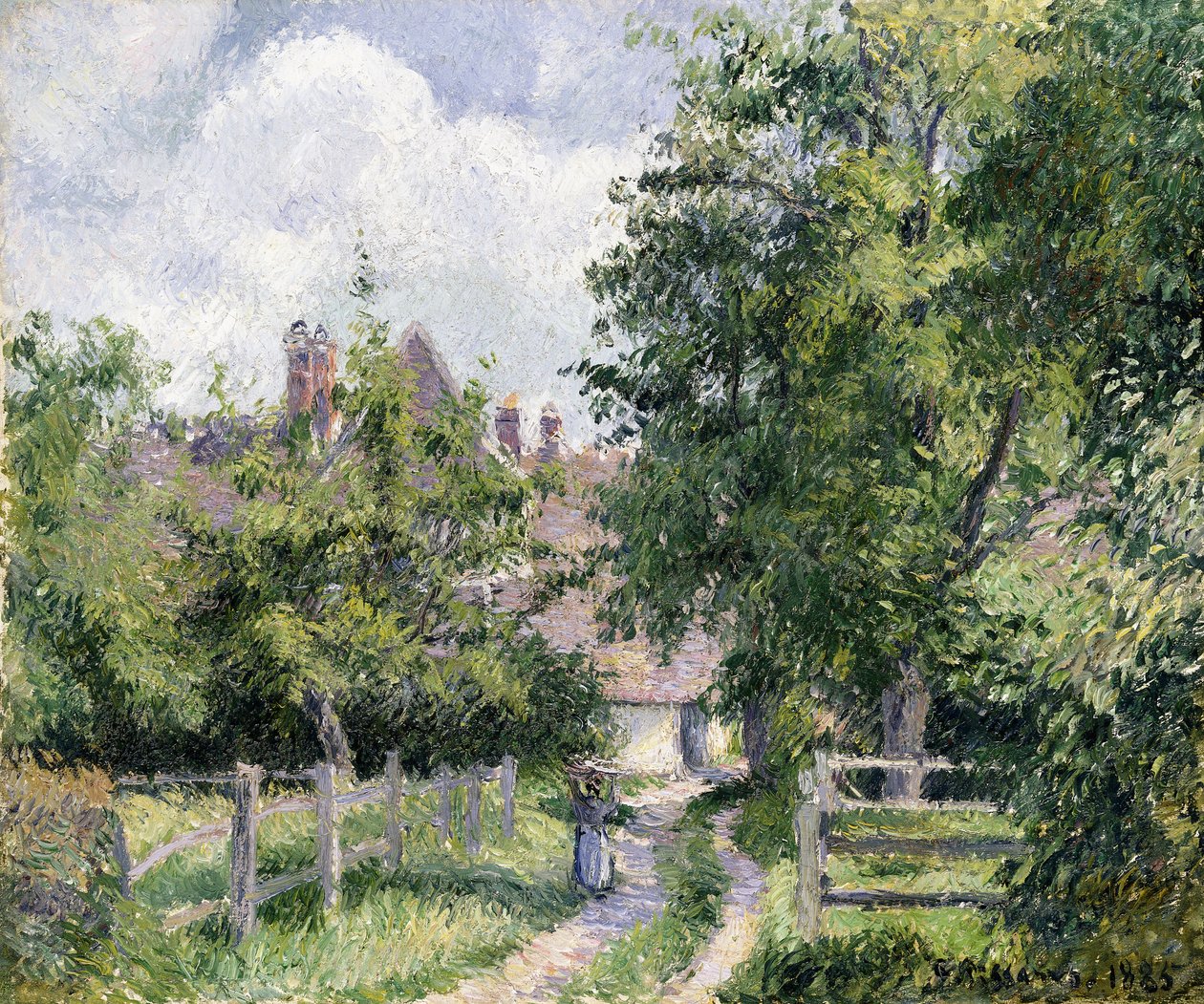 Saint-Martin, nær Gisors, 1885 af Camille Jacob Pissarro
