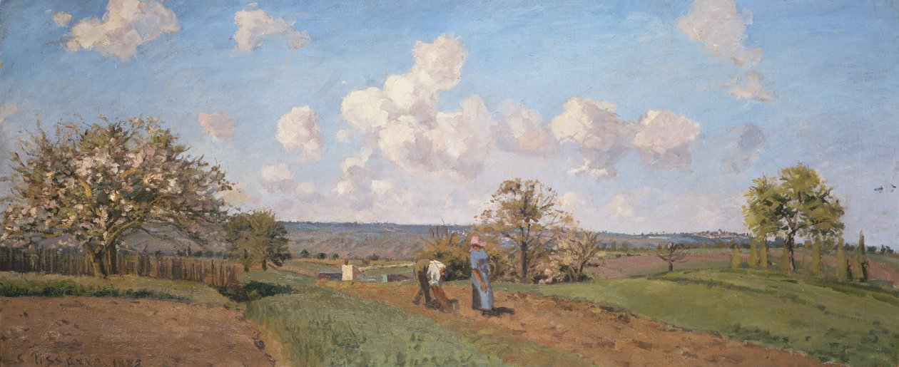 Forår, 1872 af Camille Jacob Pissarro