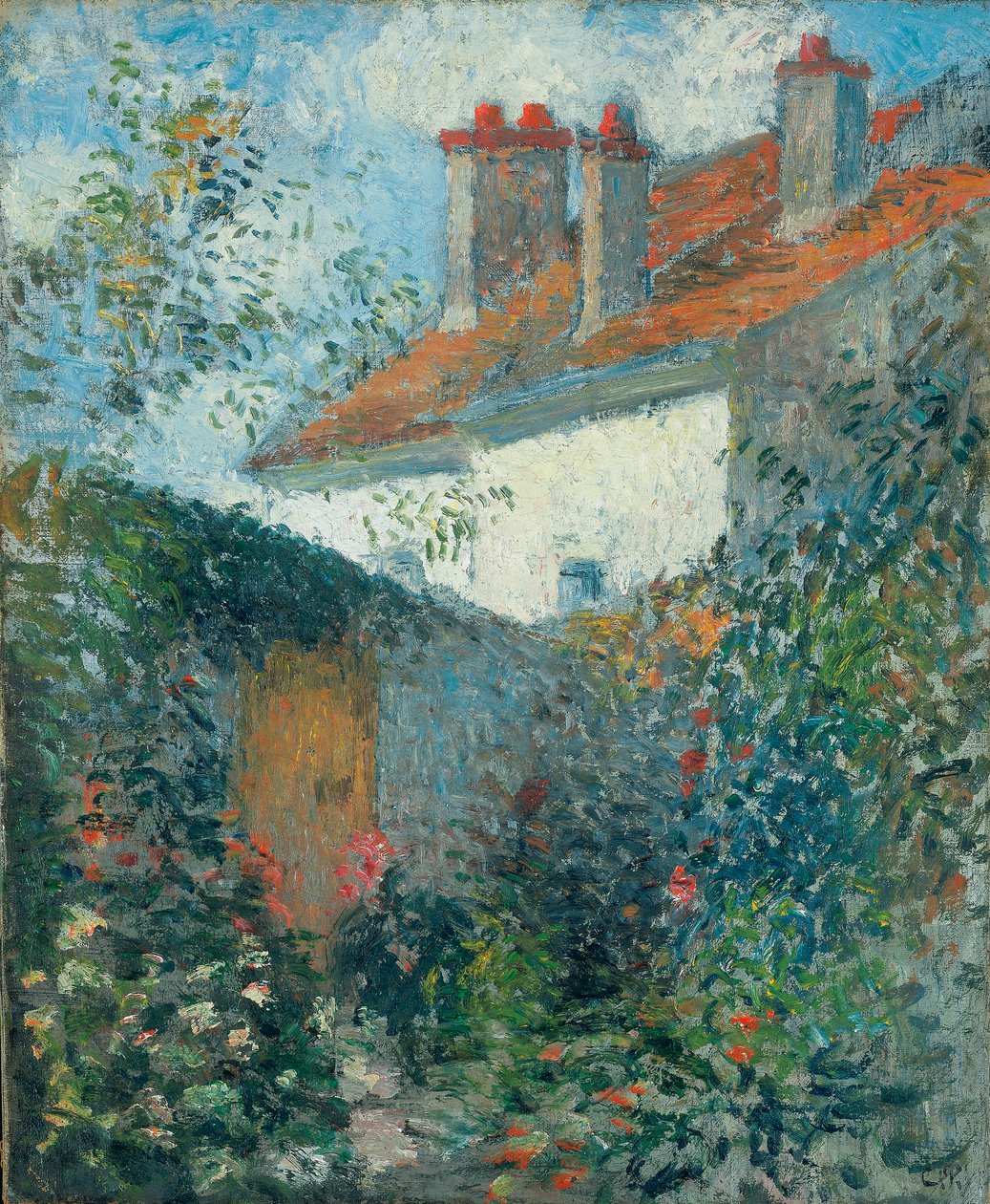 Studie ved Pontoise, ca. 1878 af Camille Jacob Pissarro