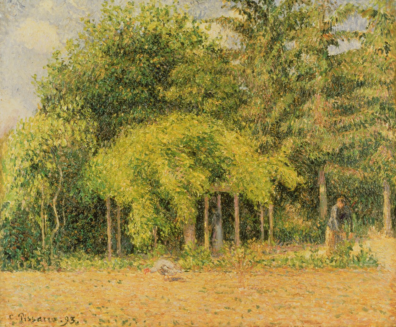 Arbor i Eragny, 1893 af Camille Jacob Pissarro