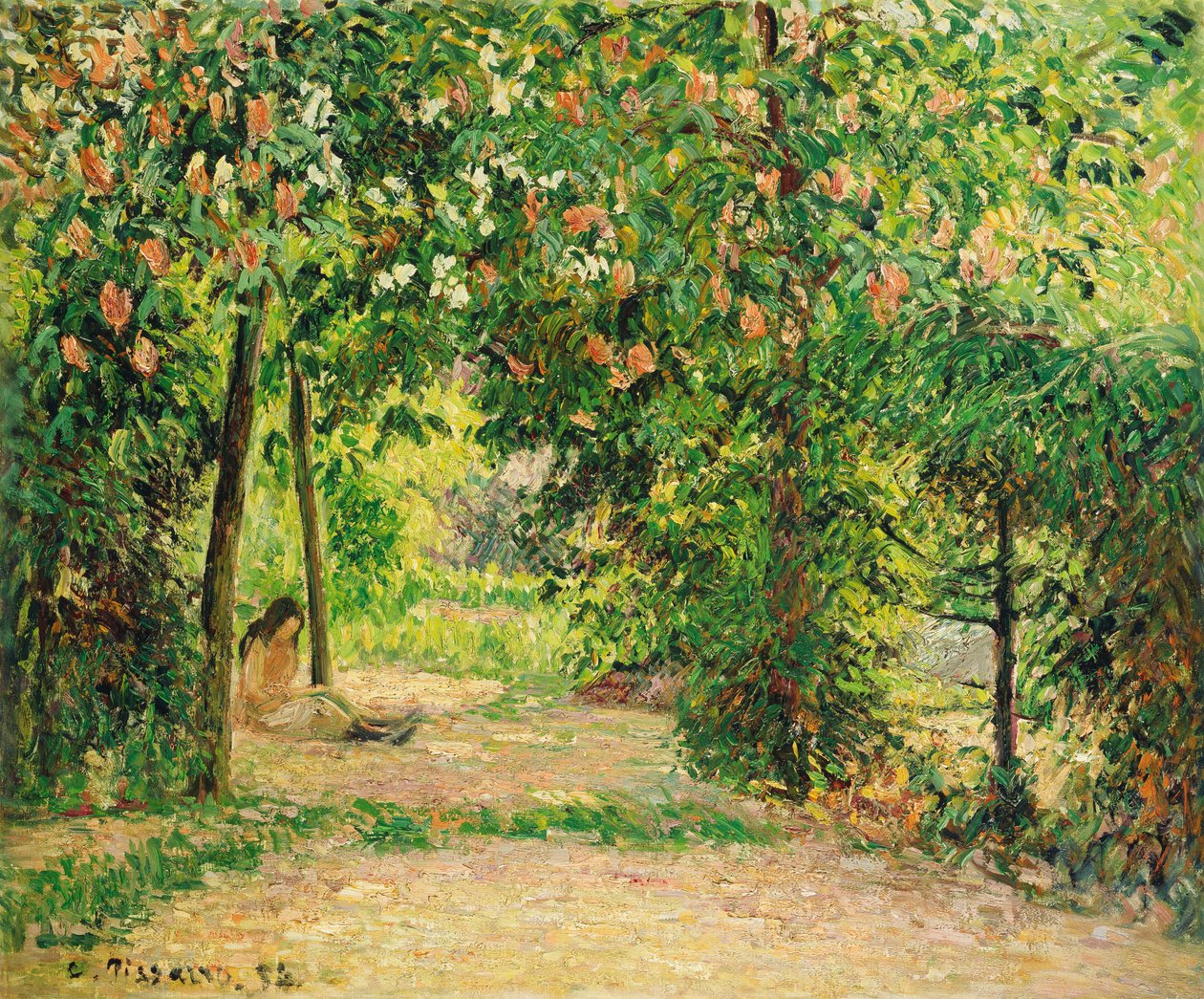 Haven i Eragny i foråret 1894 af Camille Jacob Pissarro