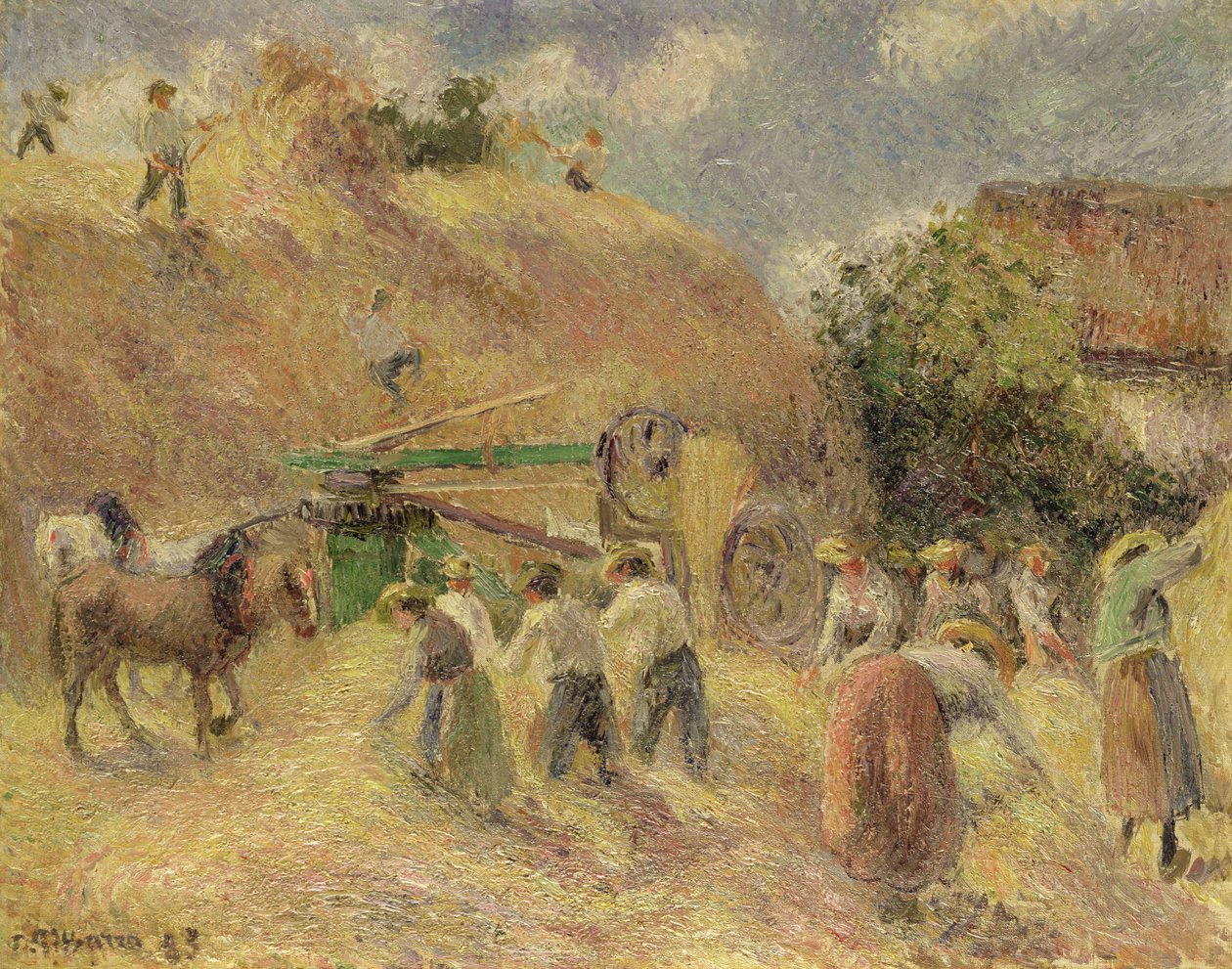 Høsten, 1883 af Camille Jacob Pissarro