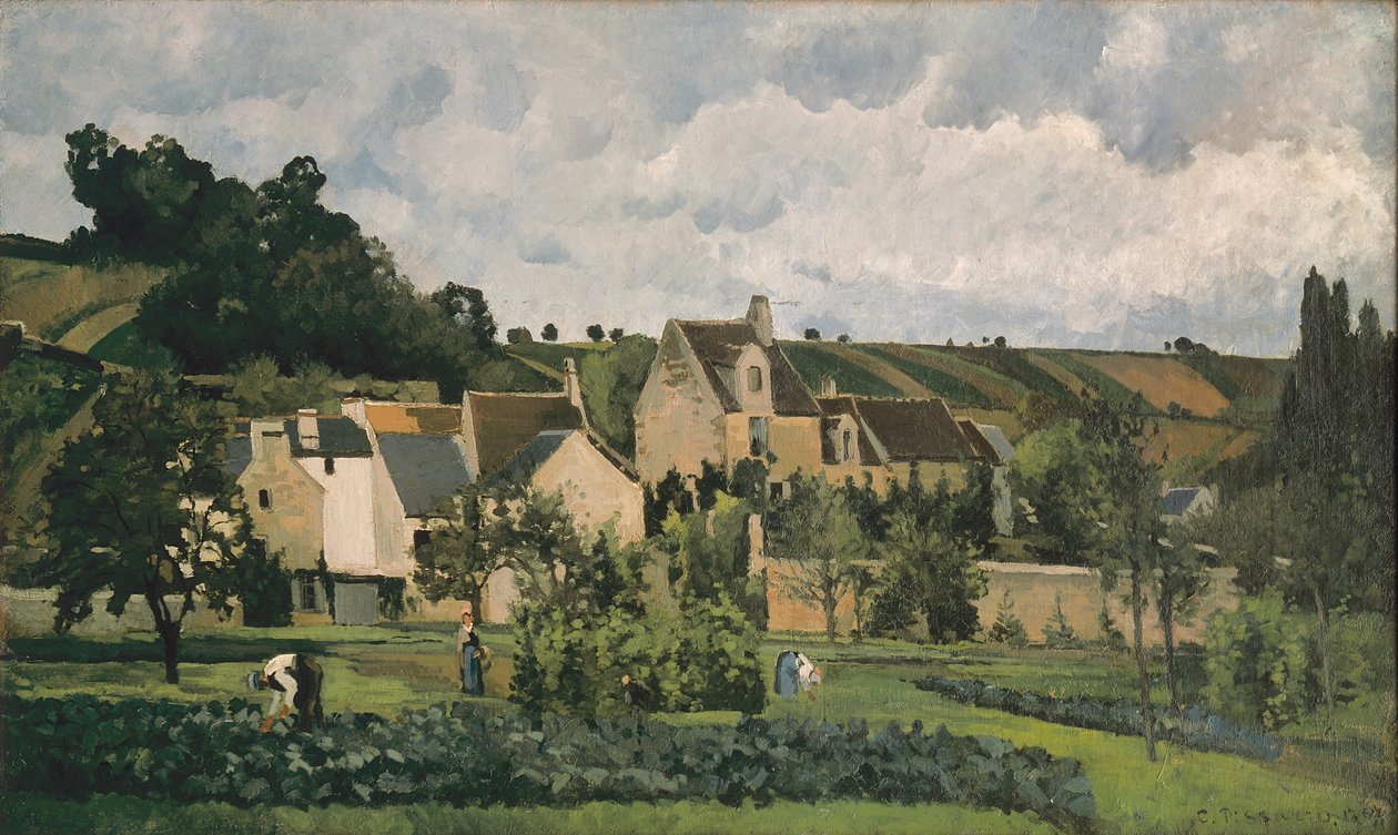 Eremitagen i Pontoise, 1867 af Camille Jacob Pissarro