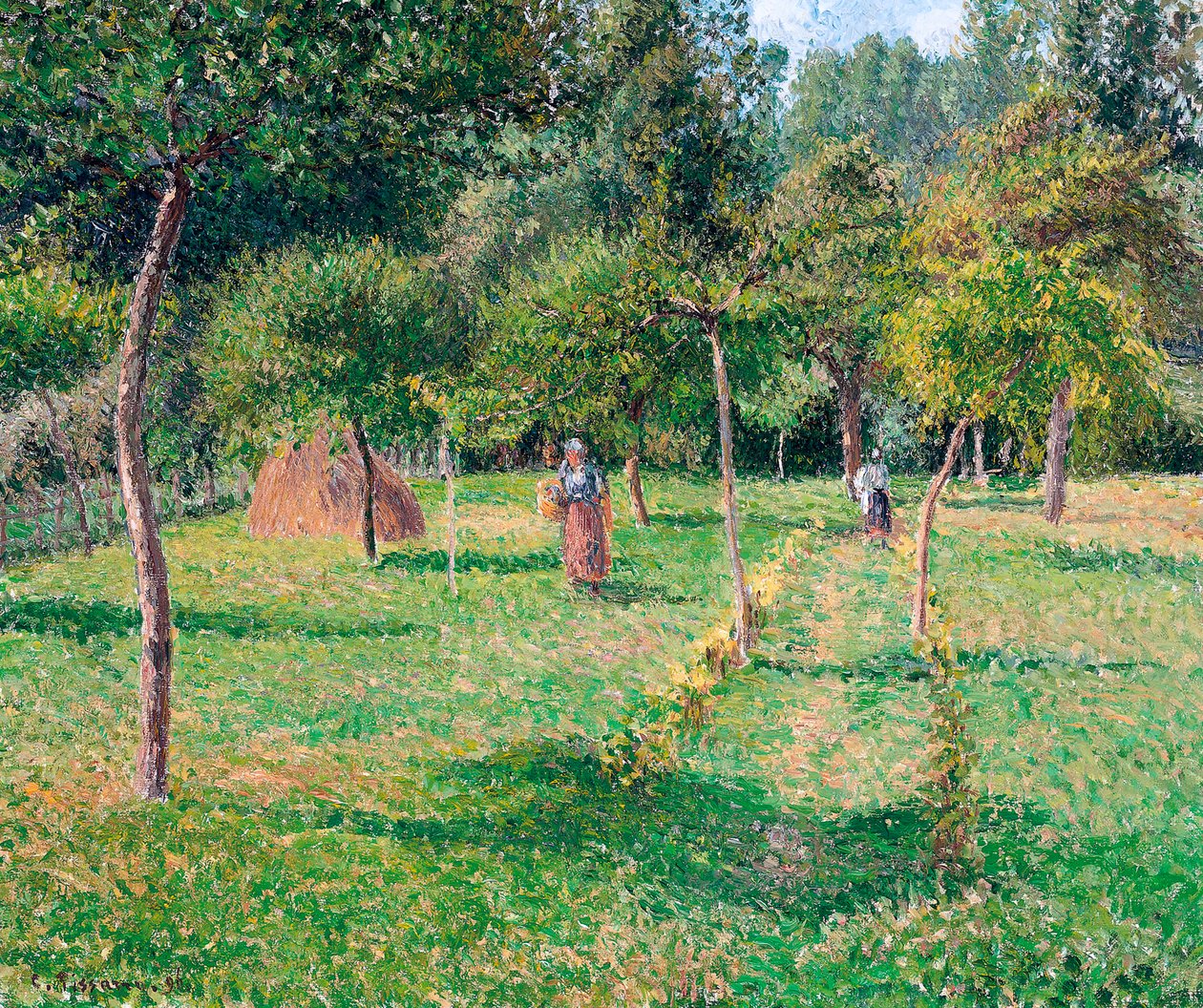 Frugthaven i Éragny, 1896 af Camille Jacob Pissarro