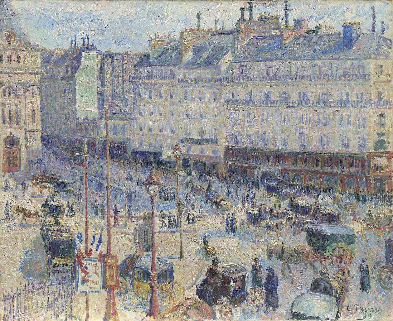 Place du Havre, Paris, 1893 af Camille Jacob Pissarro