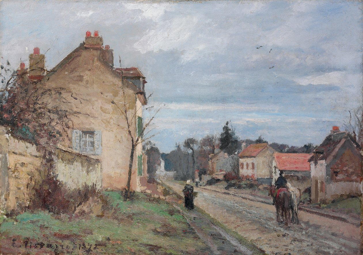 Vejen til Louveciennes; Vejen til Louveciennes, 1872 af Camille Jacob Pissarro