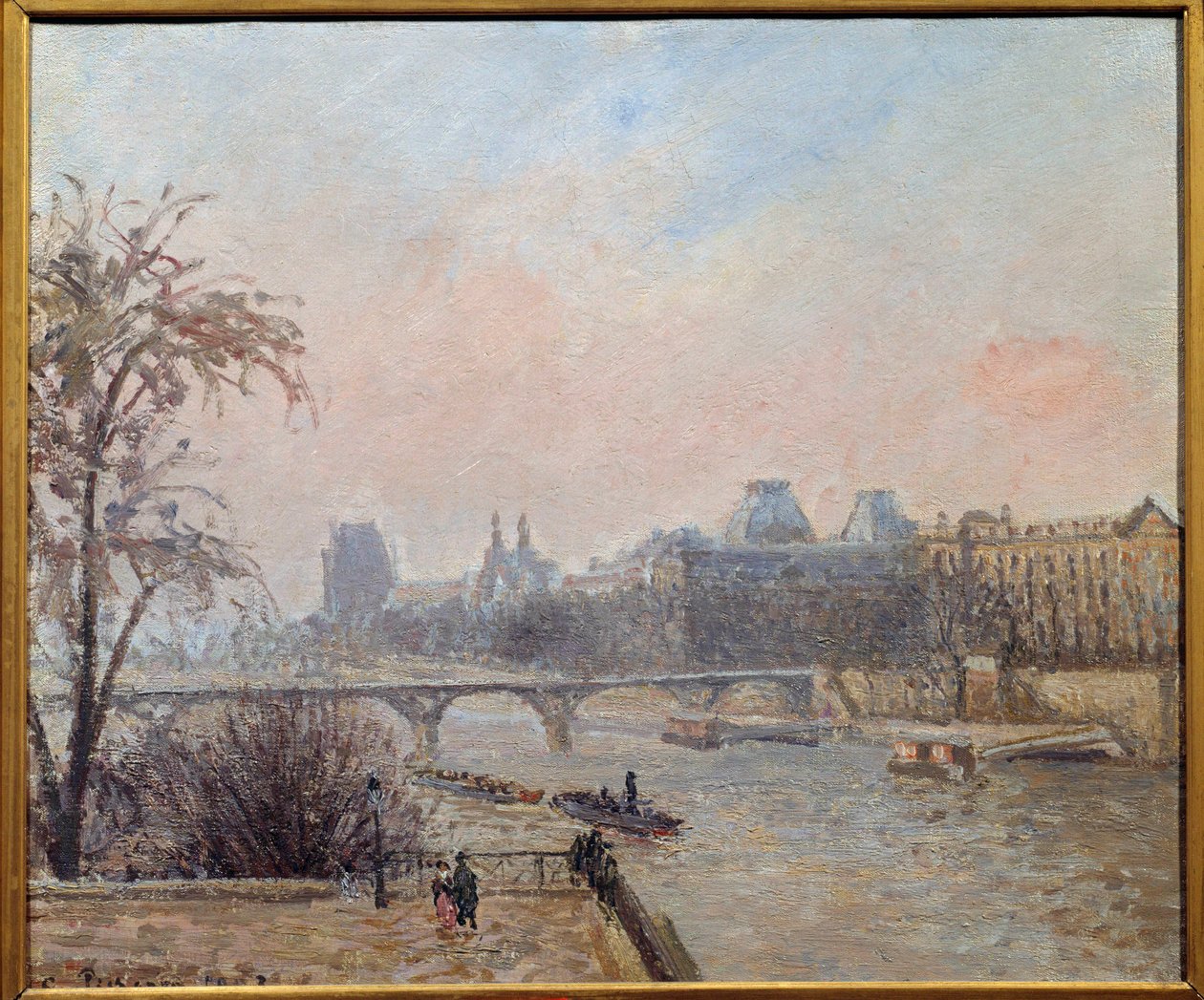 Seinen og Louvre i 1903 Maleri af Camille Pissarro (1830-1903) 1903 Søn. 0,46x0,55 m Paris, musee d