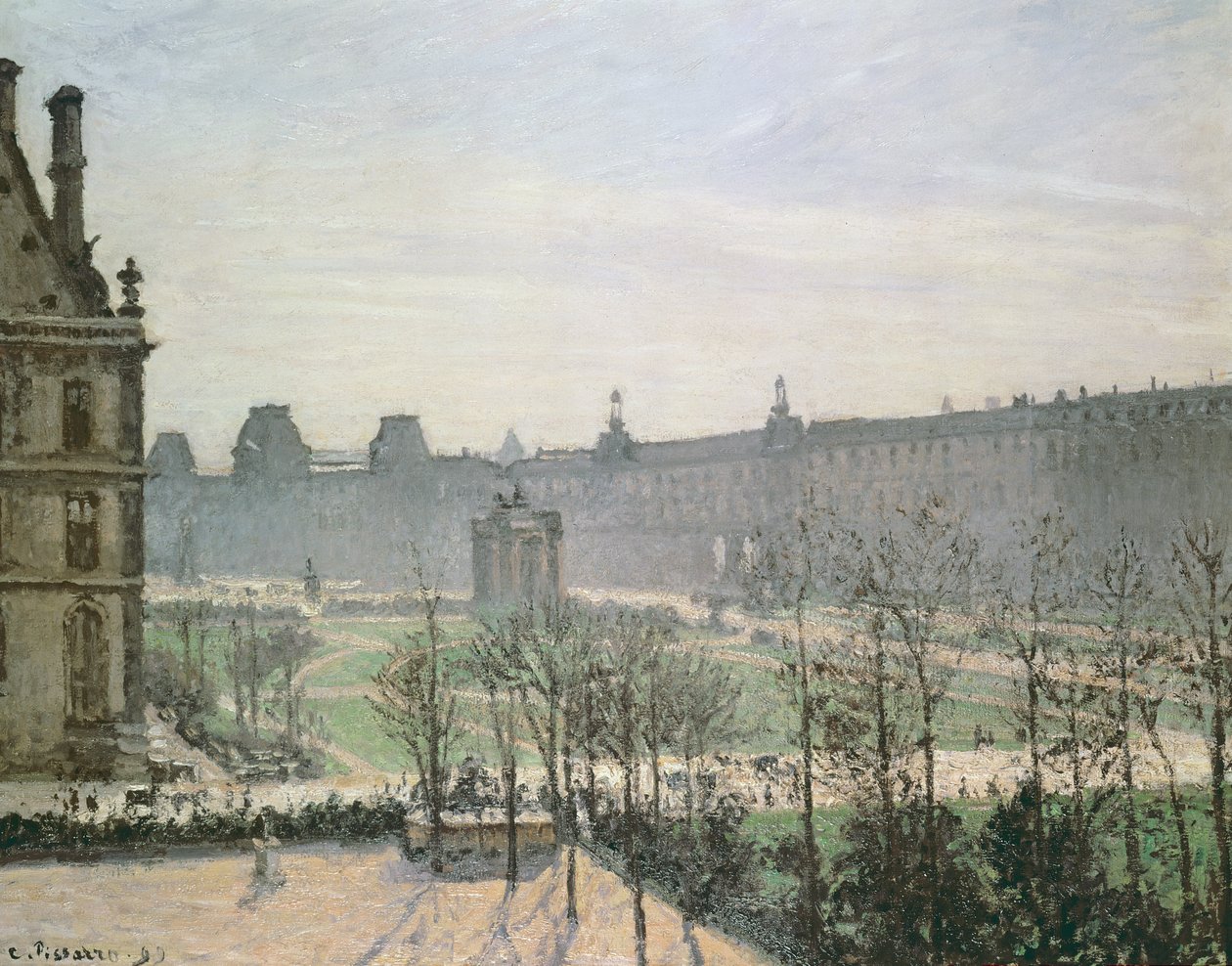 Tuilerierne, 1899 af Camille Jacob Pissarro