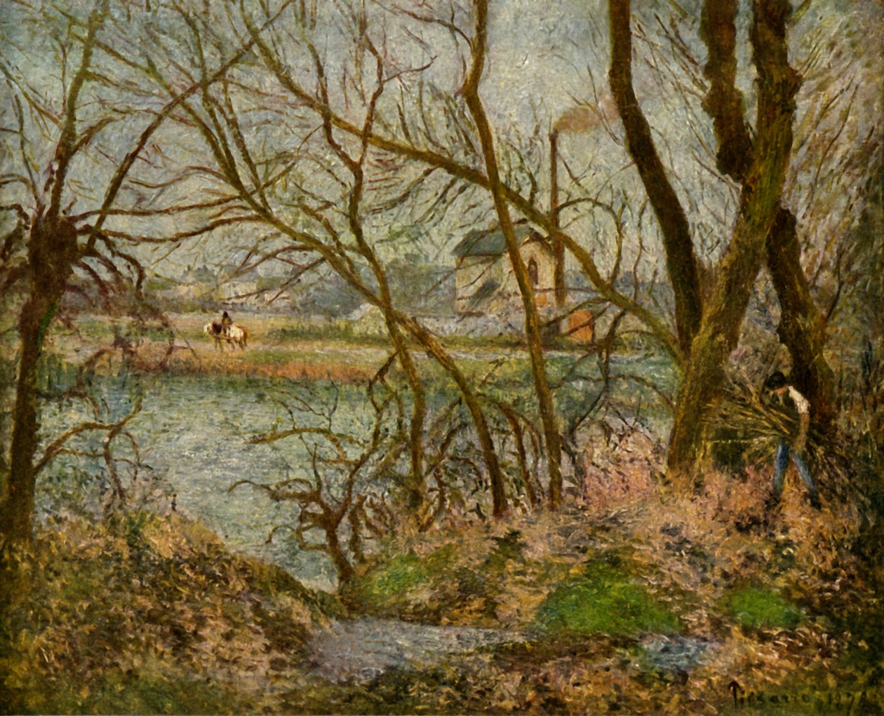 Skovhuggeren, 1878, 1939. af Camille Jacob Pissarro