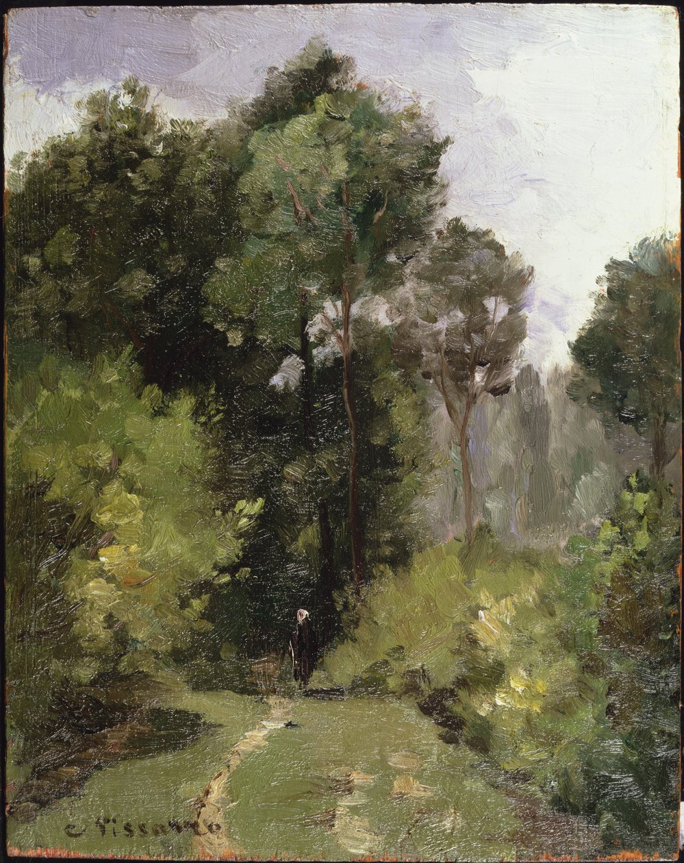 Under træerne, 1864 af Camille Jacob Pissarro