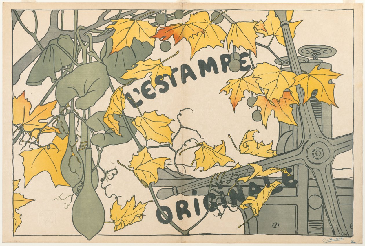 Omslag til LEstampe Originale, 1894. af Camille Martin