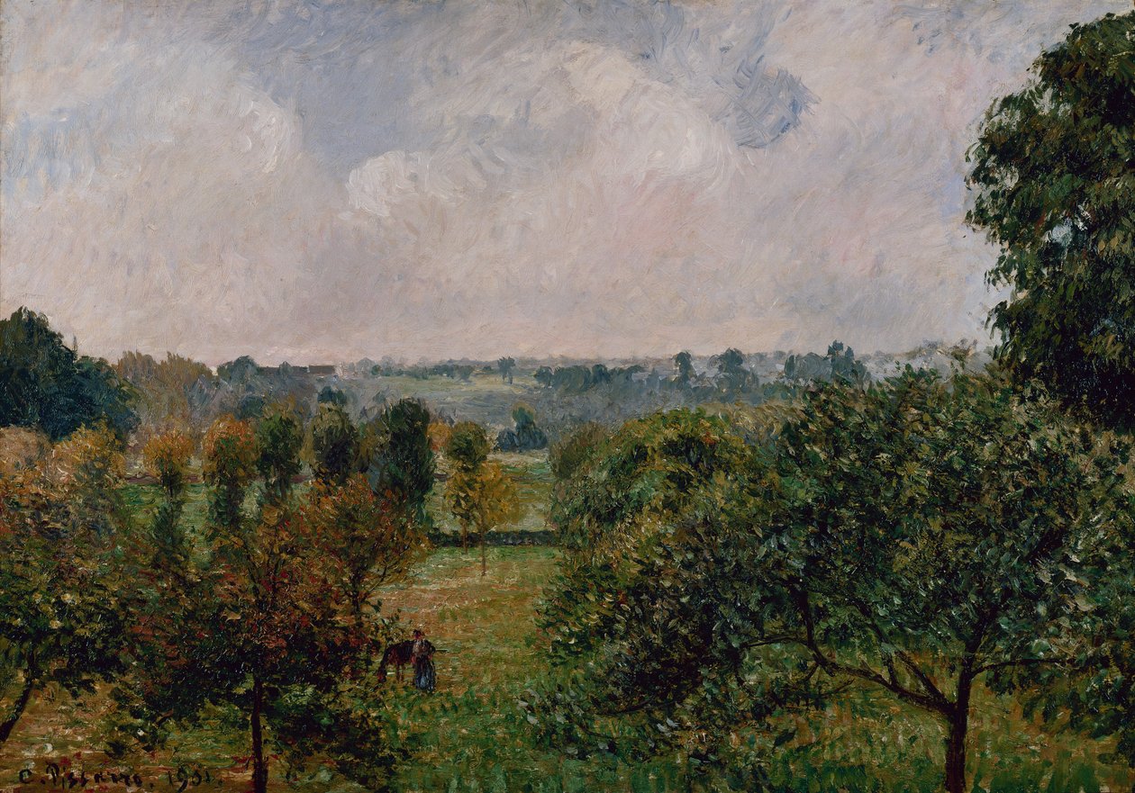 Efter regnen, efteråret, Eragny af Camille Pissarro