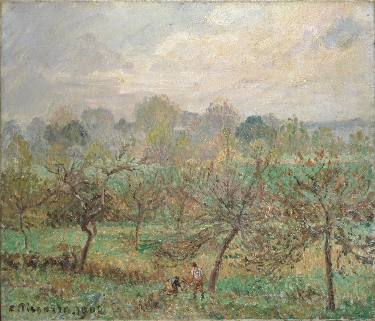 Efterår, Morgentåge, Eragny-sur-Epte, 1902 af Camille Pissarro