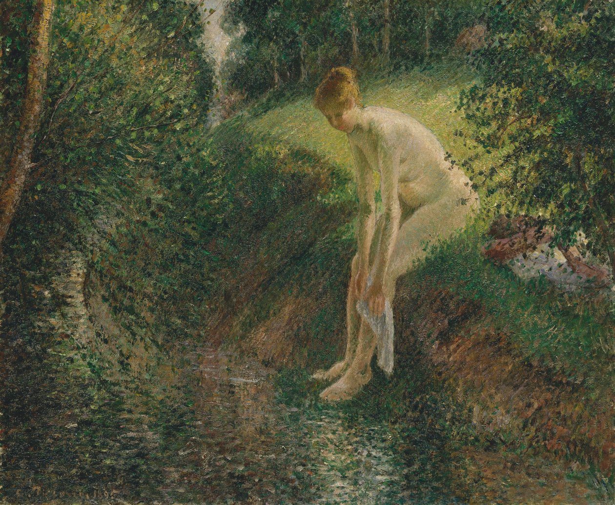 Bader i skoven, 1895. af Camille Jacob Pissarro