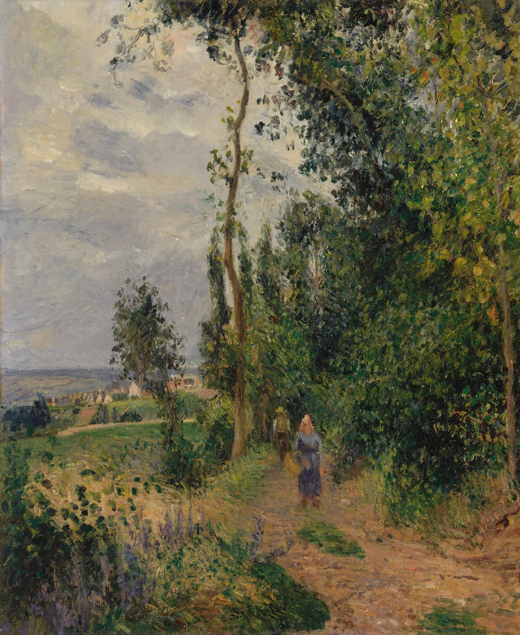 Côte des Grouettes, nær Pontoise, sandsynligvis 1878. af Camille Jacob Pissarro