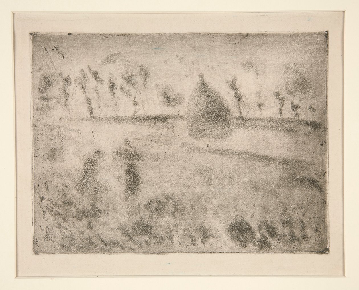 Regn effekt af Camille Pissarro