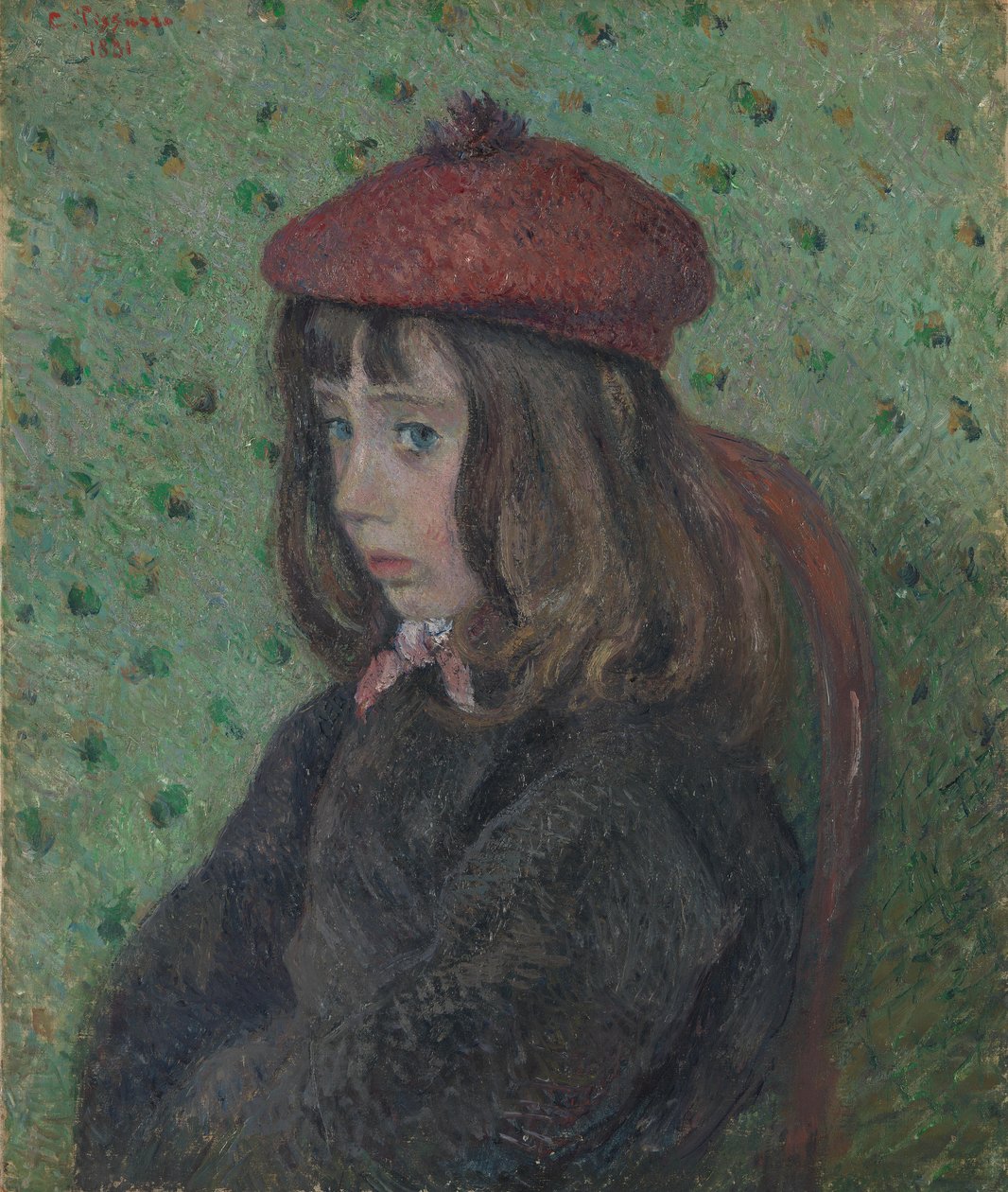 Felix Pissarro med rød baret af Camille Jacob Pissarro
